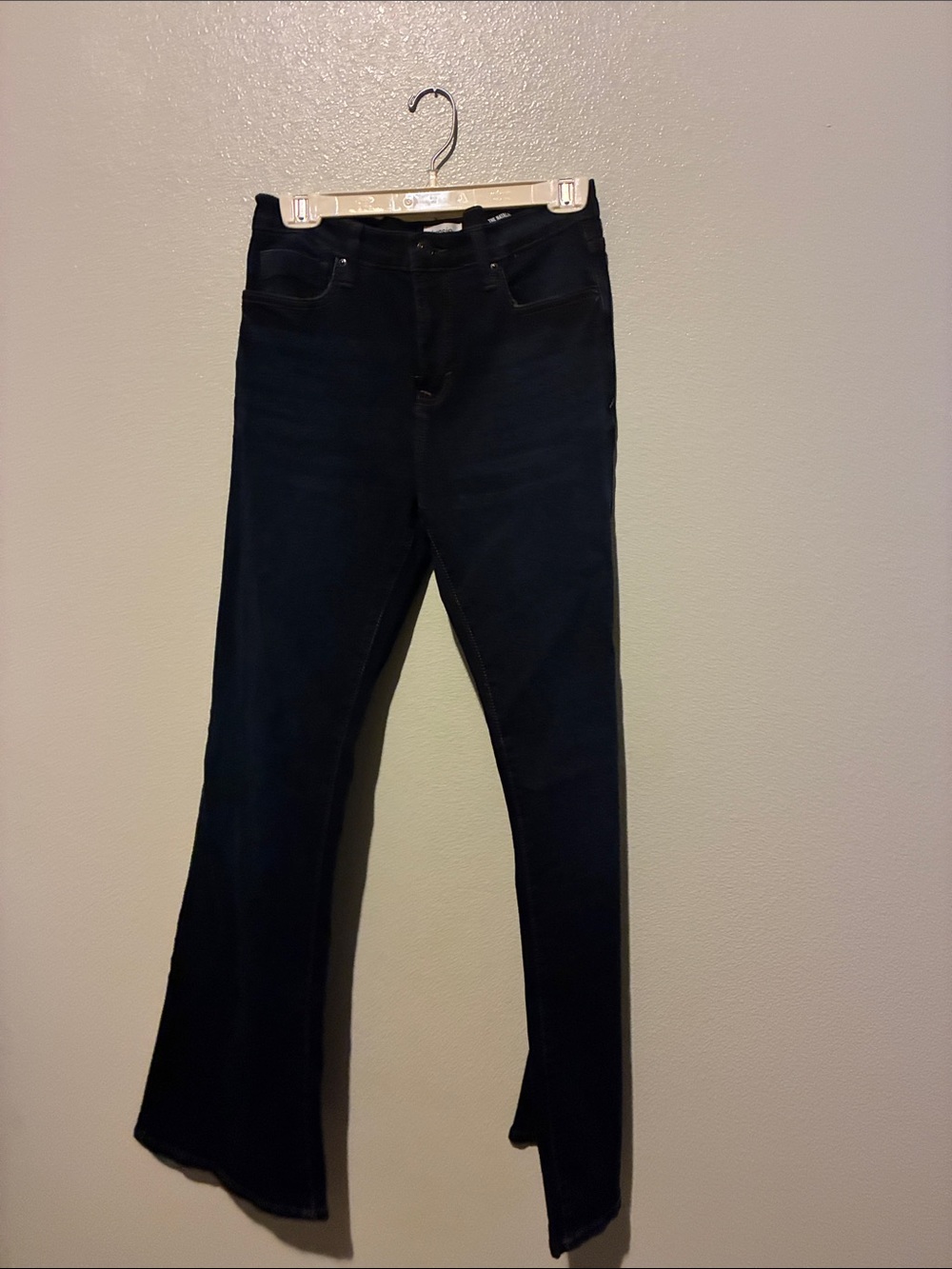 Kensie Navy Flare High-Rise Jeans
